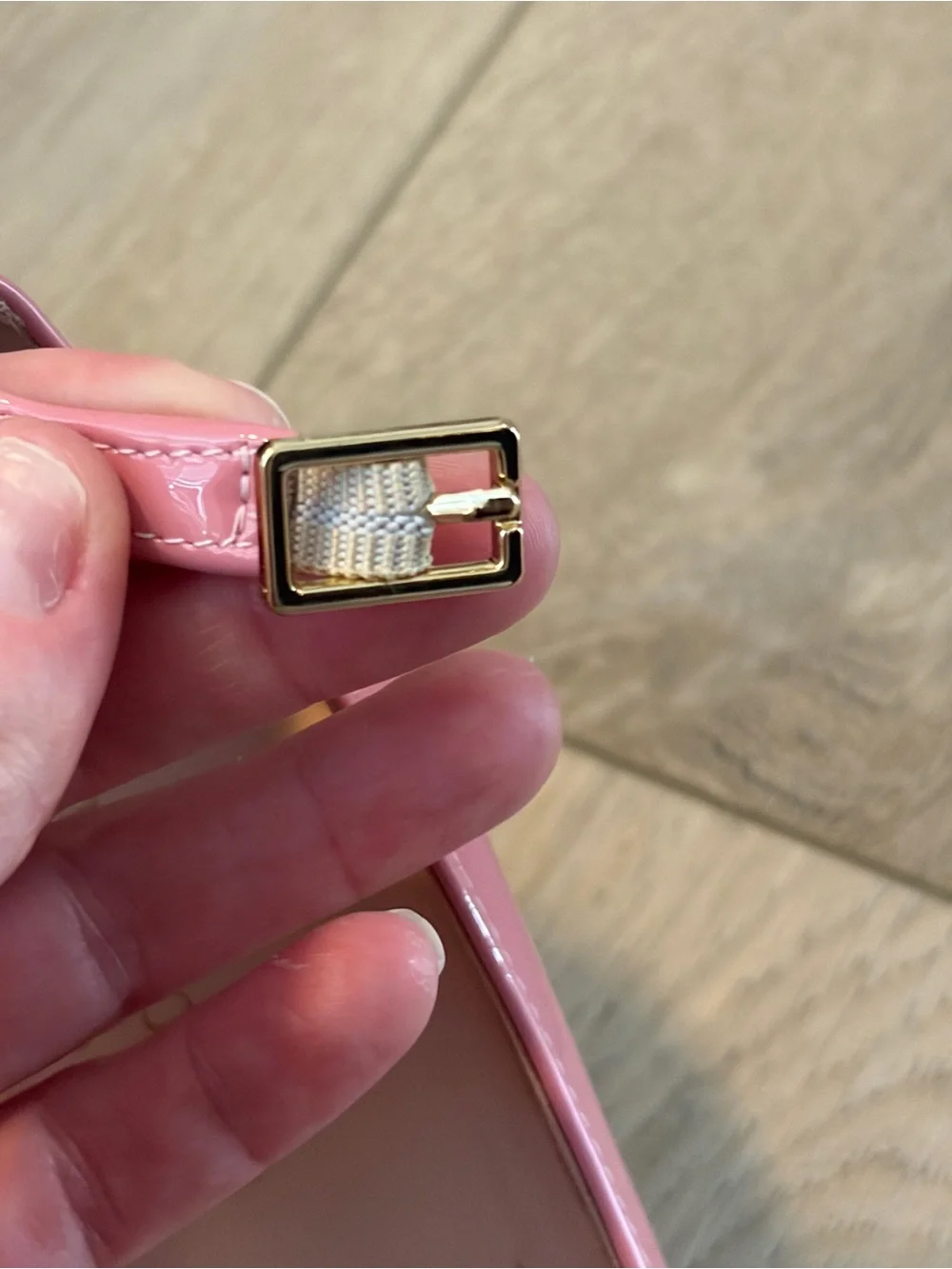 kate spade Pink Patent Pointed-Toe Pumps with Ankle Strap size 6.5